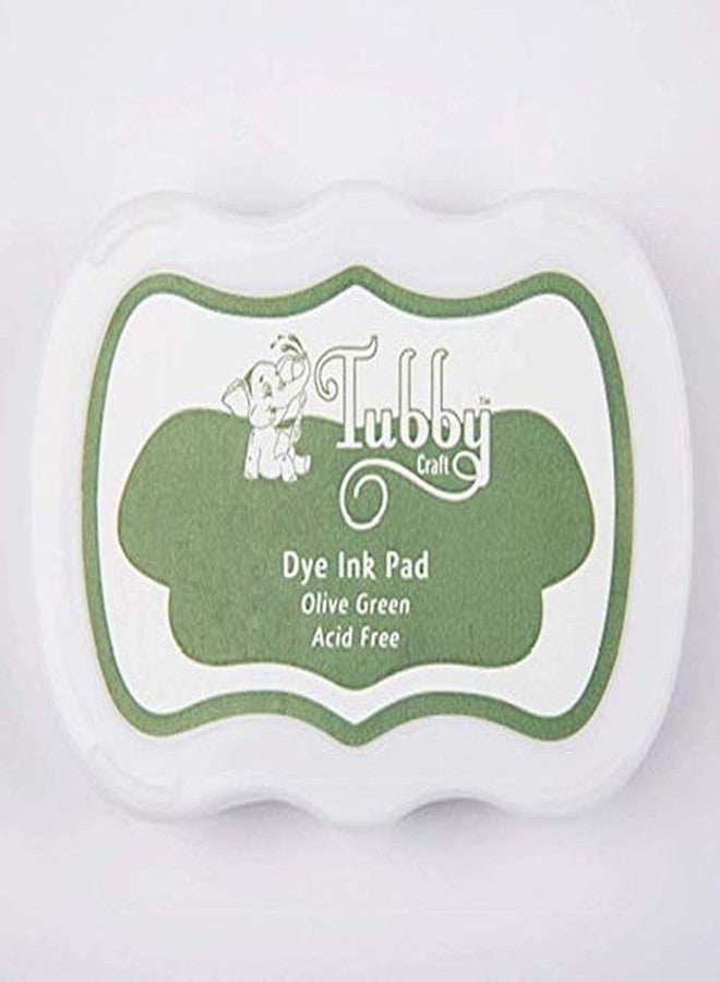 Ditya Crafts Arham Mktg Multi-Colored Ink Pads for DIY Craft Scrapbooking and Craft Activates, Stamp Pads for Kids (Olive Green) - Image 2